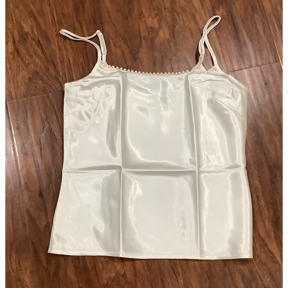 Together cream nylon camisole with lace Size 8